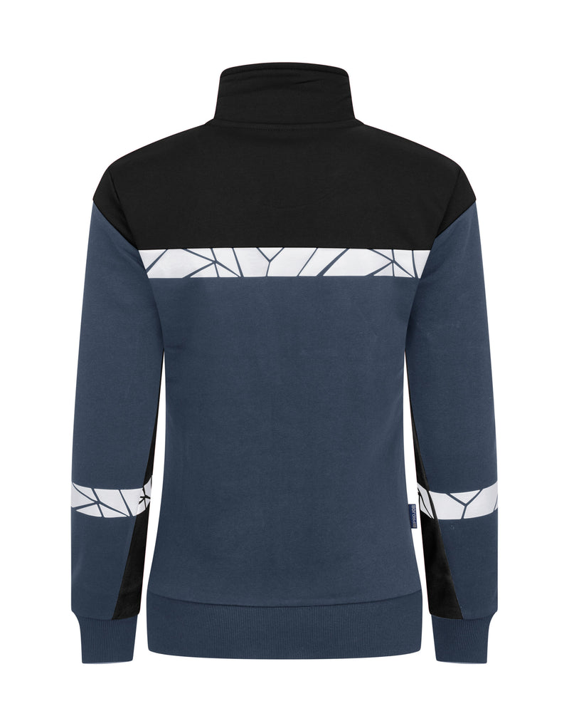 Pro-Job Progression 7105 Ladies Full Zip Sweatshirt - Navy/Black