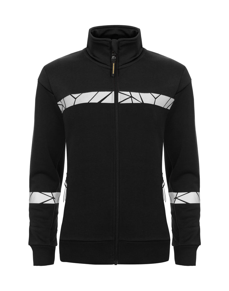 Pro-Job Progression 7105 Ladies Full Zip Sweatshirt - Black/Black