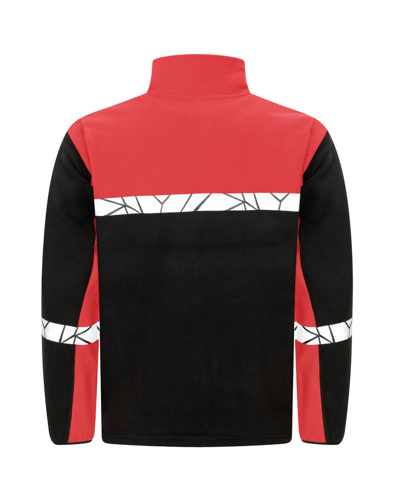 Pro-Job Progression 7300 Full Zip Fleece - Black/Red