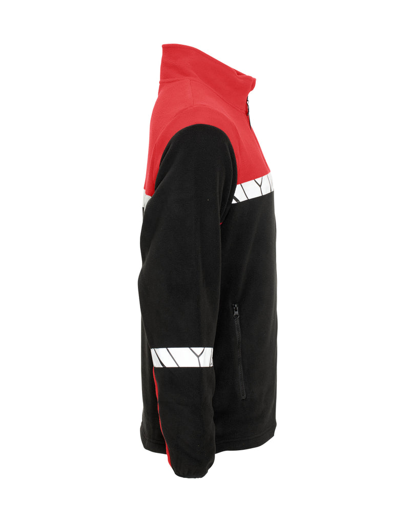 Pro-Job Progression 7300 Full Zip Fleece - Black/Red
