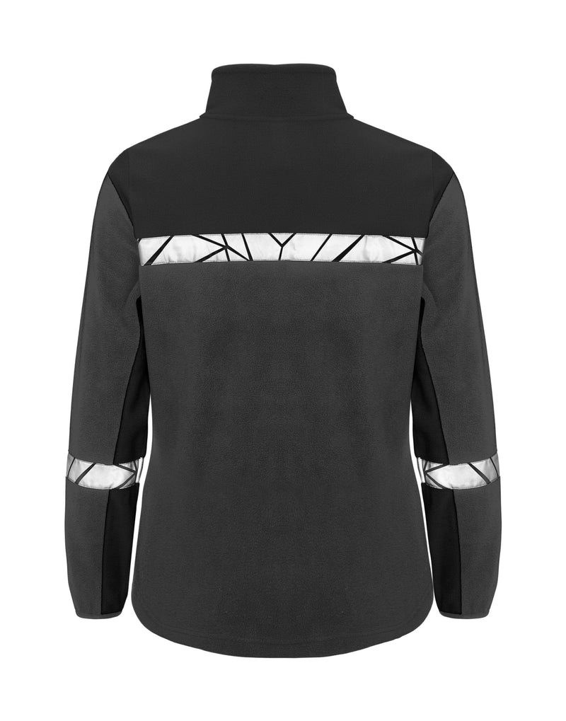 Pro-Job Progression 7301 Ladies Full Zip Fleece - Grey/Black