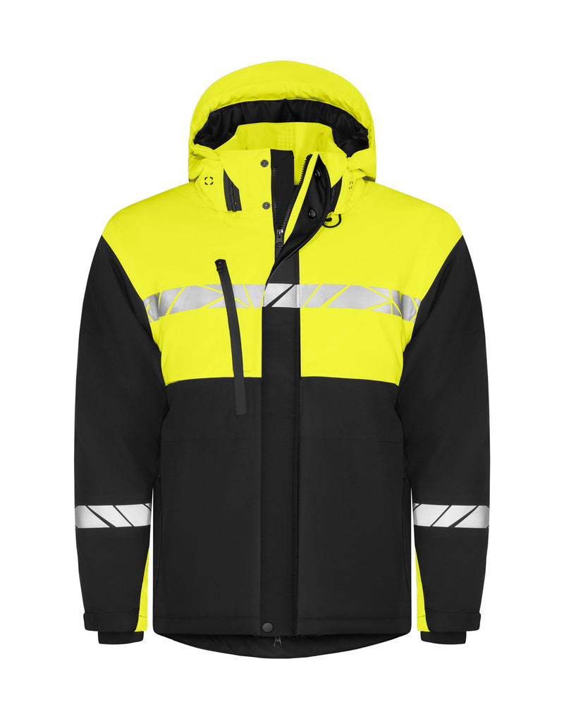 Pro-Job Progression 7413 Padded Softshell _X000D_ - Black/Yellow