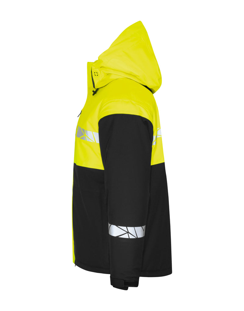 Pro-Job Progression 7413 Padded Softshell _X000D_ - Black/Yellow