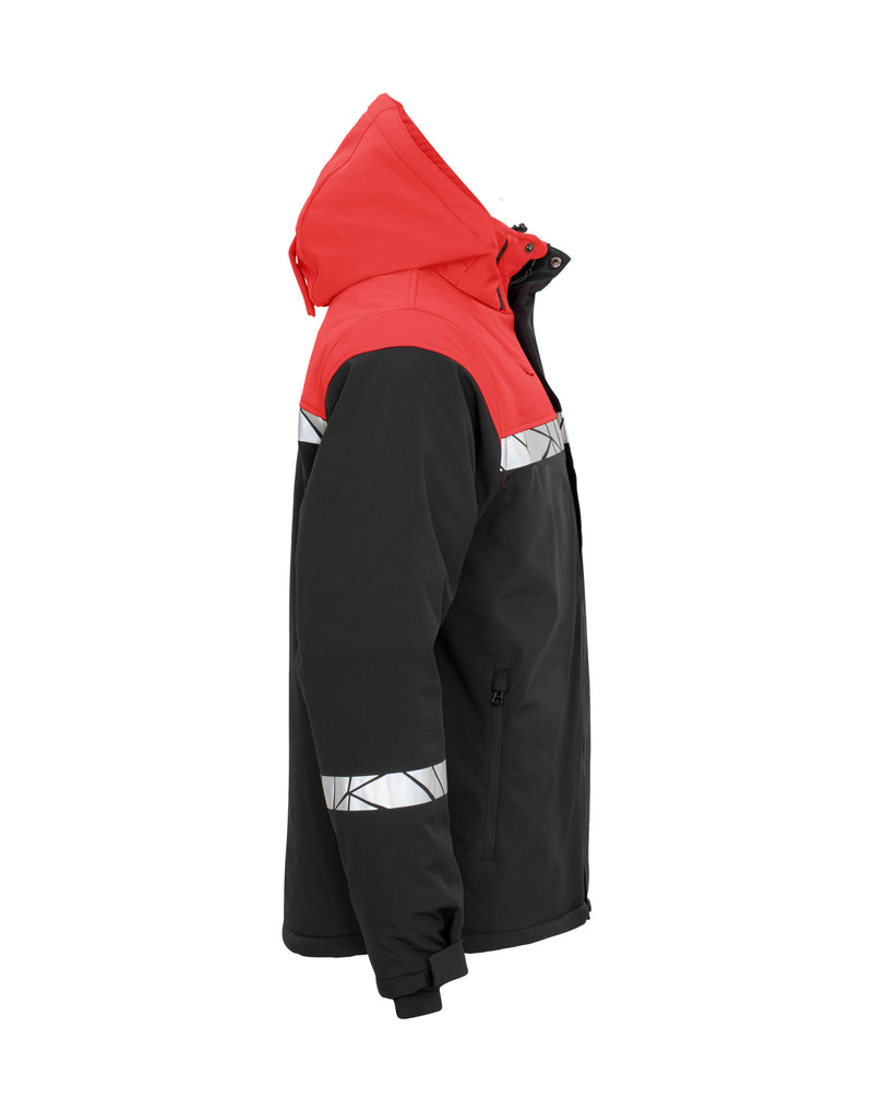 Pro-Job Progression 7413 Padded Softshell _X000D_ - Black/Red