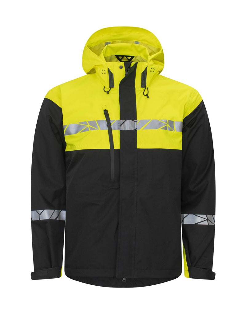 Pro-Job Progression 7414 Shell Jacket - Black/Yellow