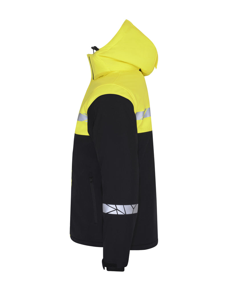 Pro-Job Progression 7415 Functional Padded Shell Jacket - Black/Yellow