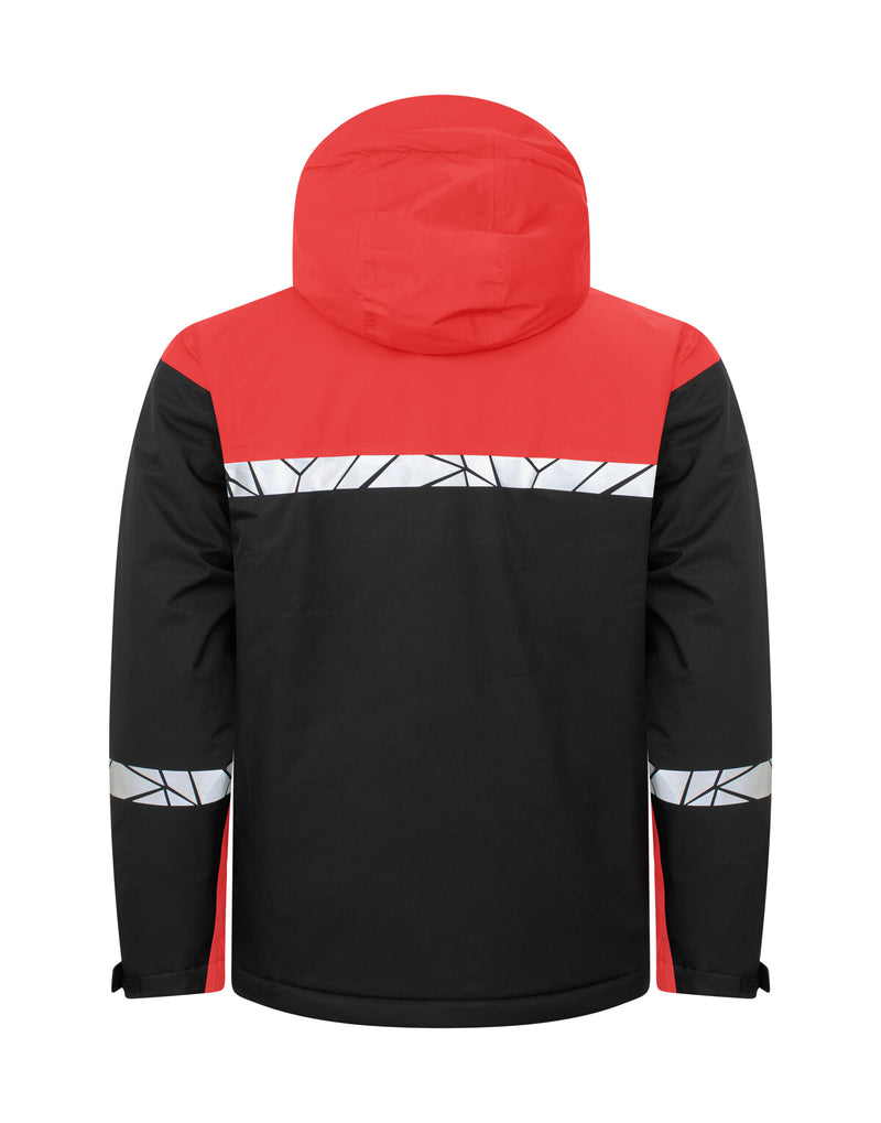 Pro-Job Progression 7415 Functional Padded Shell Jacket - Black/Red