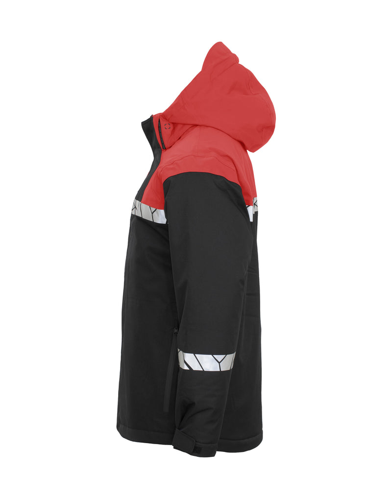 Pro-Job Progression 7415 Functional Padded Shell Jacket - Black/Red