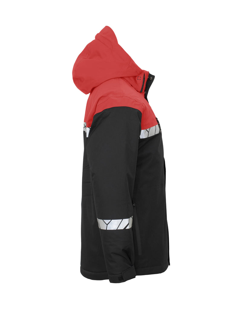 Pro-Job Progression 7415 Functional Padded Shell Jacket - Black/Red