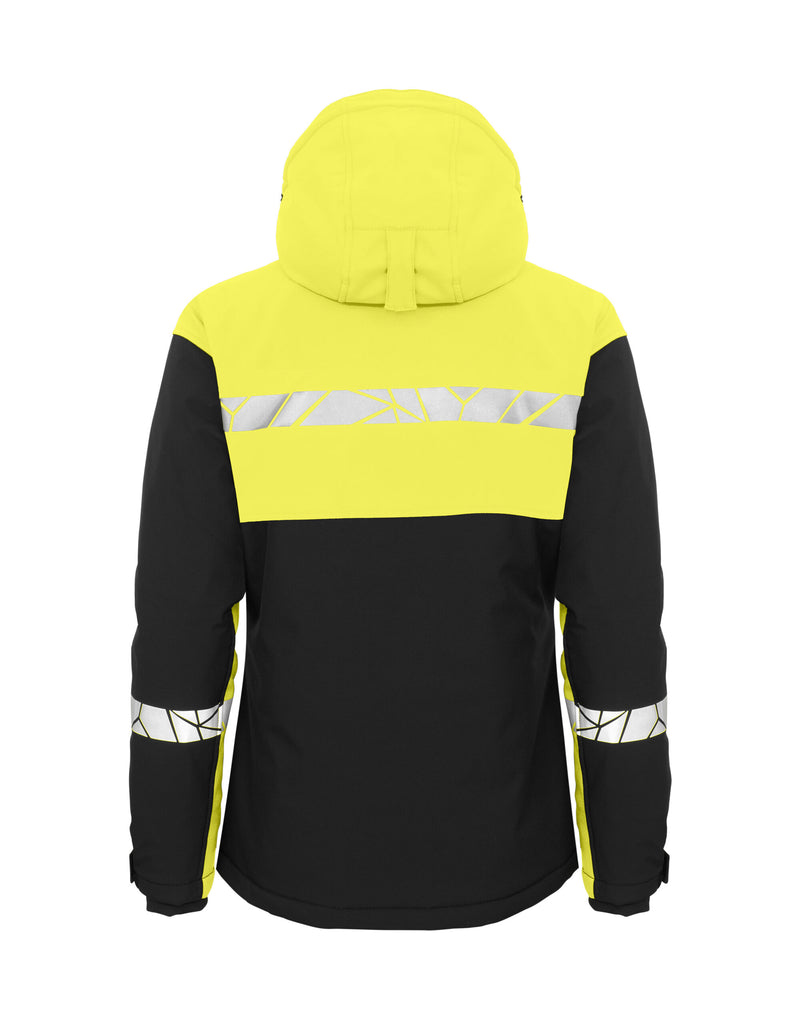 Pro-Job Progression 7417 Ladies Softshell Jacket - Black/Yellow
