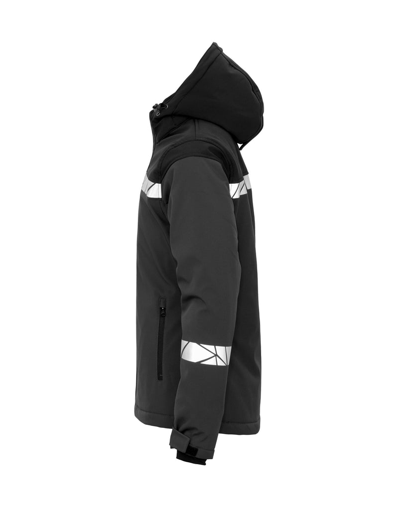 Pro-Job Progression 7418 Ladies Padded Softshell Jacket - Grey/Black