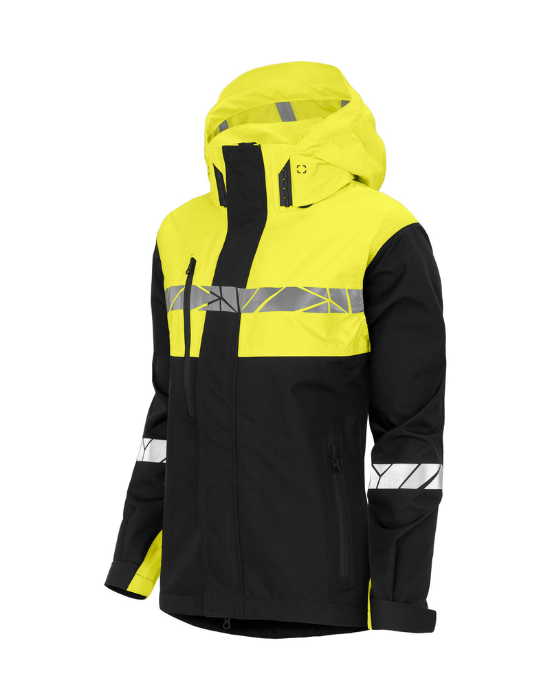 Pro-Job Progression 7419 Ladies Shell Jacket - Black/Yellow