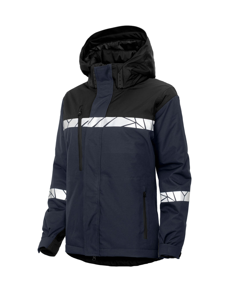 Pro-Job Progression 7420 Ladies Functional Padded Shell Jacket - Navy/Black