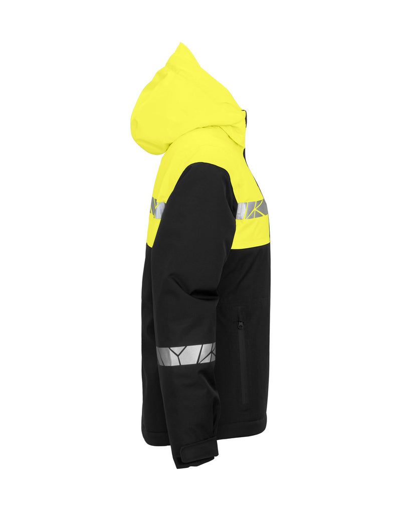 Pro-Job Progression 7420 Ladies Functional Padded Shell Jacket - Black/Yellow