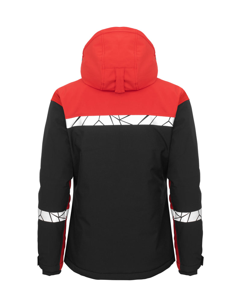 Pro-Job Progression 7420 Ladies Functional Padded Shell Jacket - Black/Red