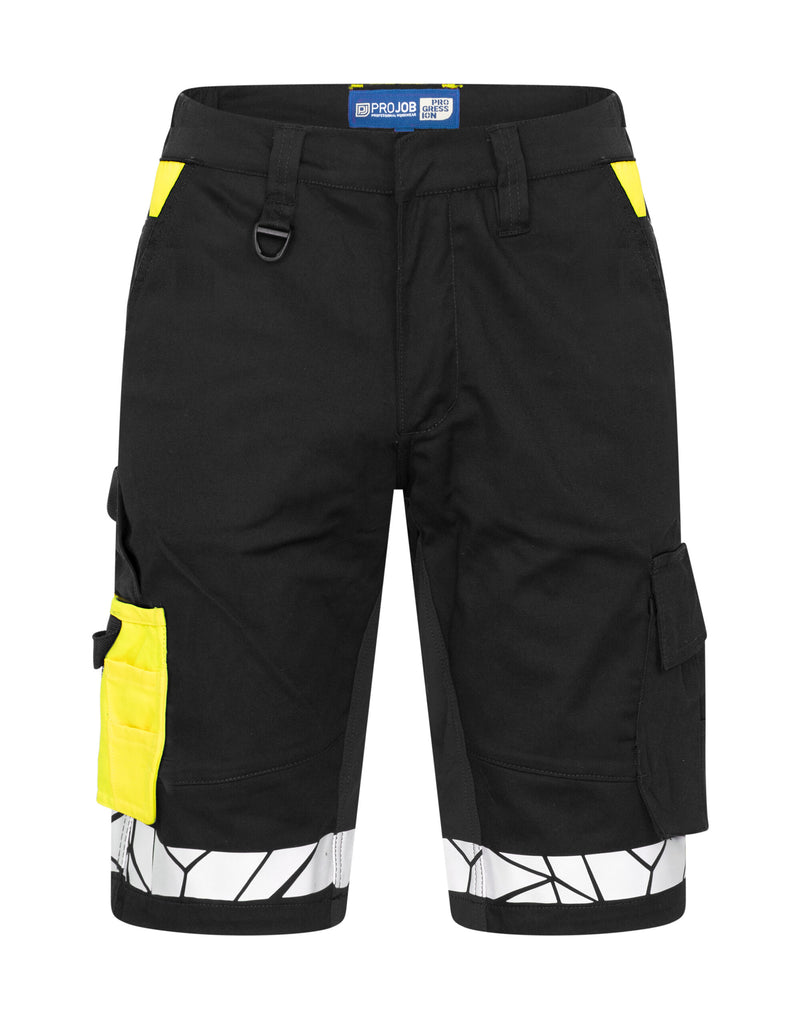 Pro-Job Progression 7510 Work Shorts - Black/Yellow