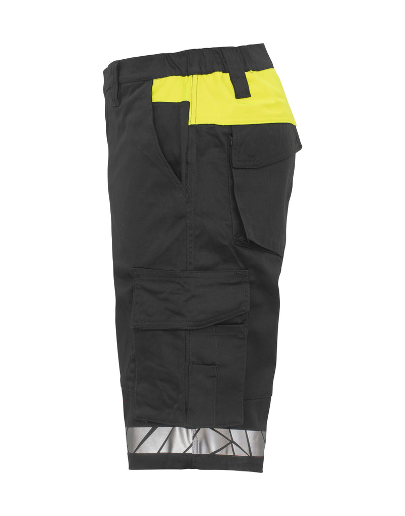 Pro-Job Progression 7510 Work Shorts - Black/Yellow