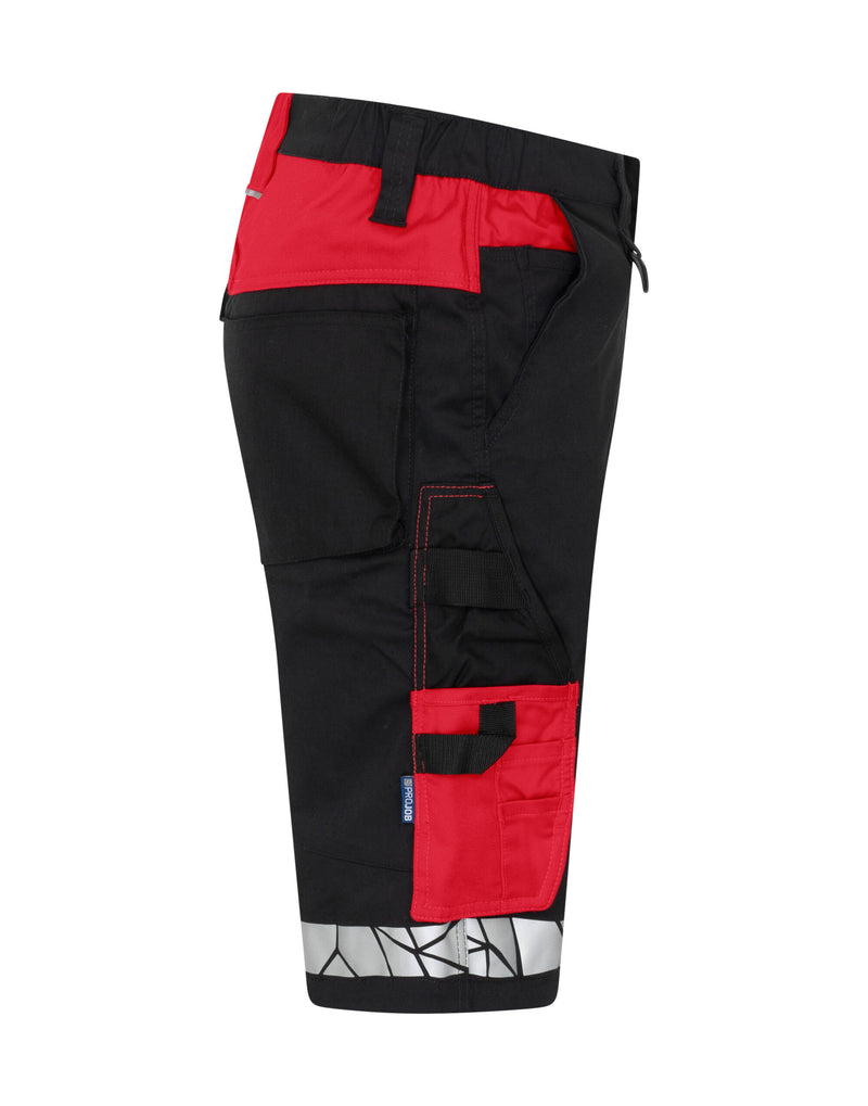 Pro-Job Progression 7510 Work Shorts - Black/Red