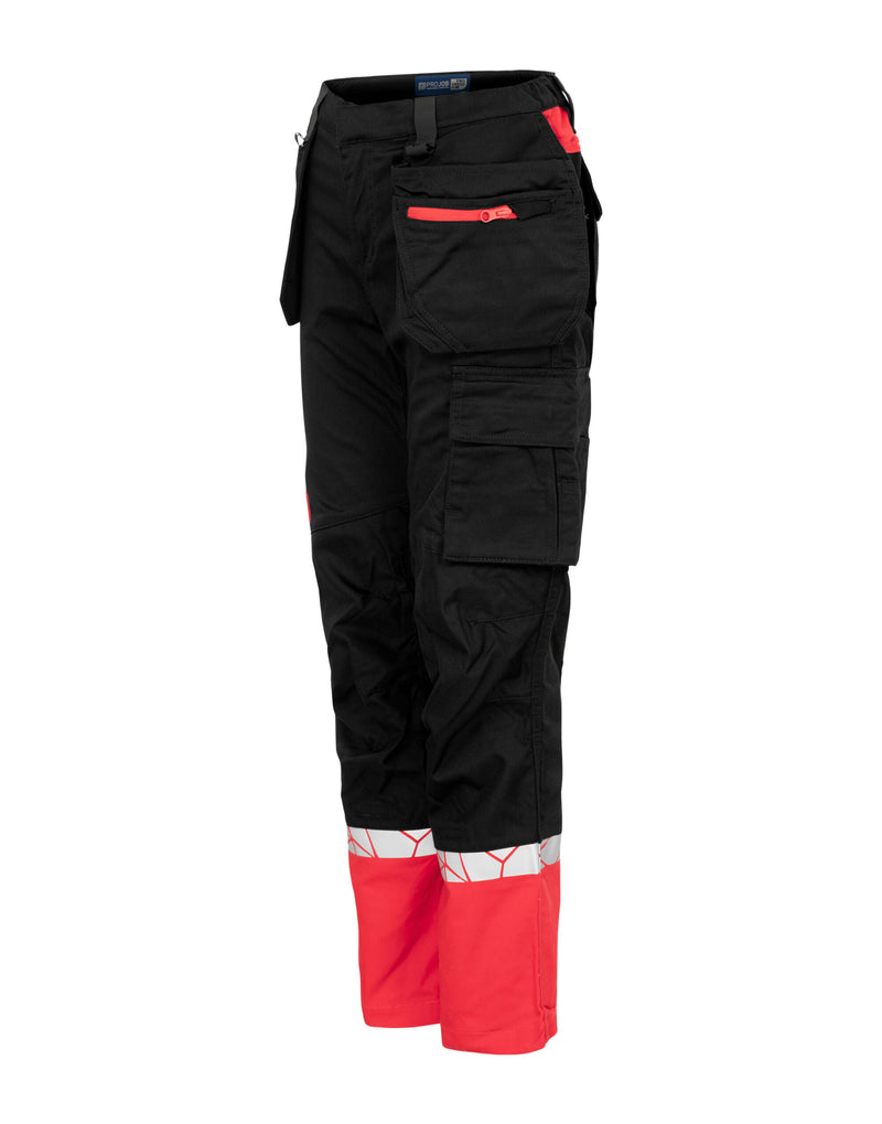 Pro-Job Progression 7513 Ladies Workpant Holster Pocket - Black/Red