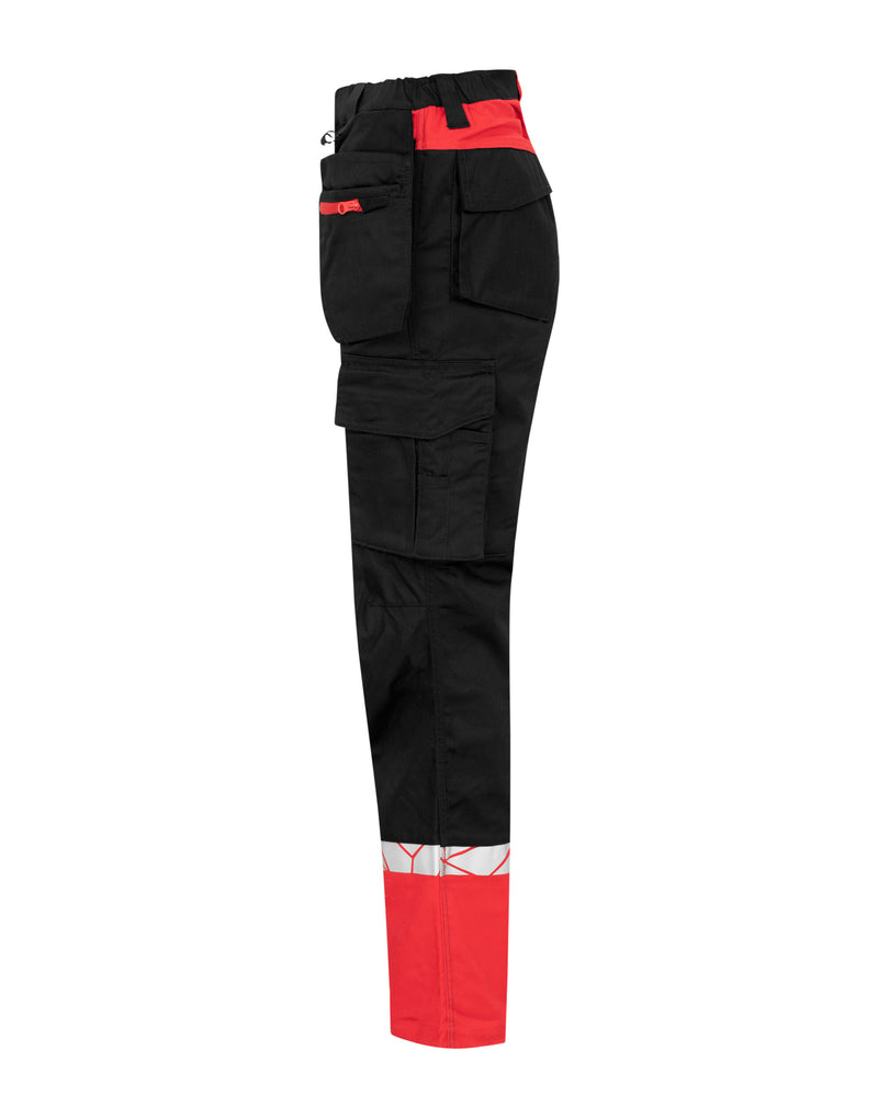 Pro-Job Progression 7513 Ladies Workpant Holster Pocket - Black/Red