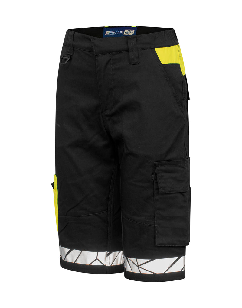 Pro-Job Progression 7514 Ladies Work Shorts - Black/Yellow