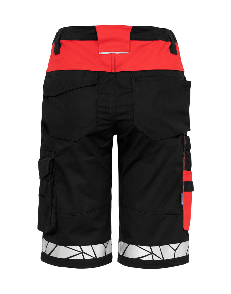 Pro-Job Progression 7514 Ladies Work Shorts - Black/Red