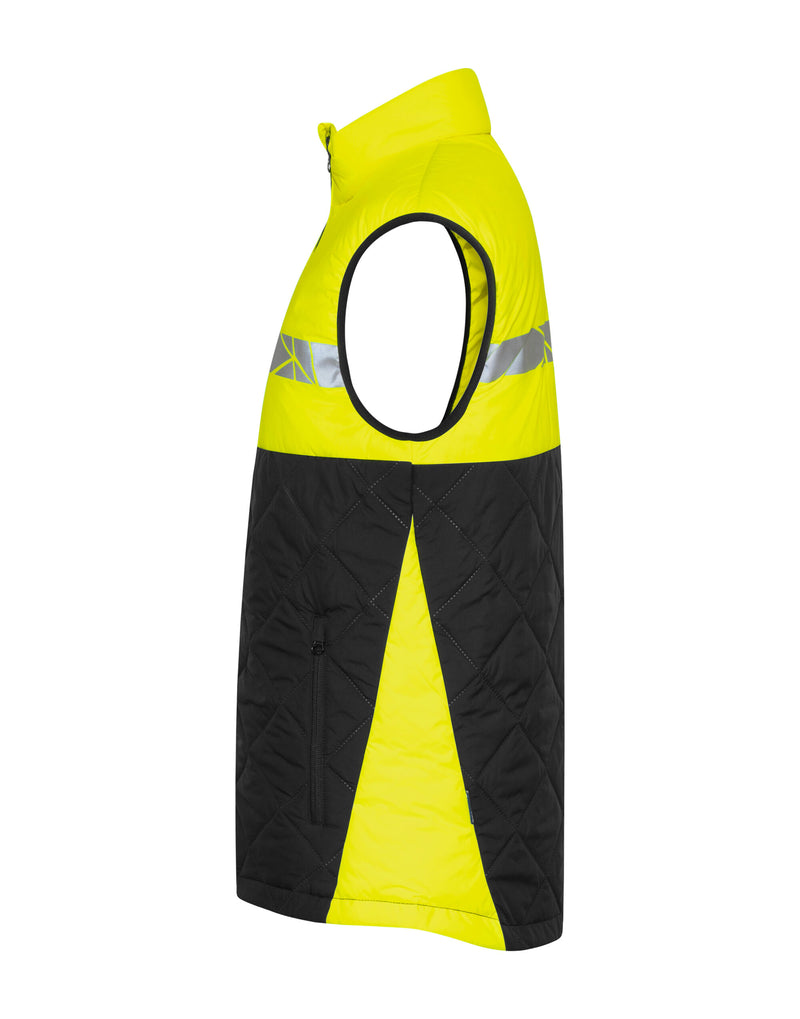 Pro-Job Progression 7700 Quilted Vest - Black/Yellow