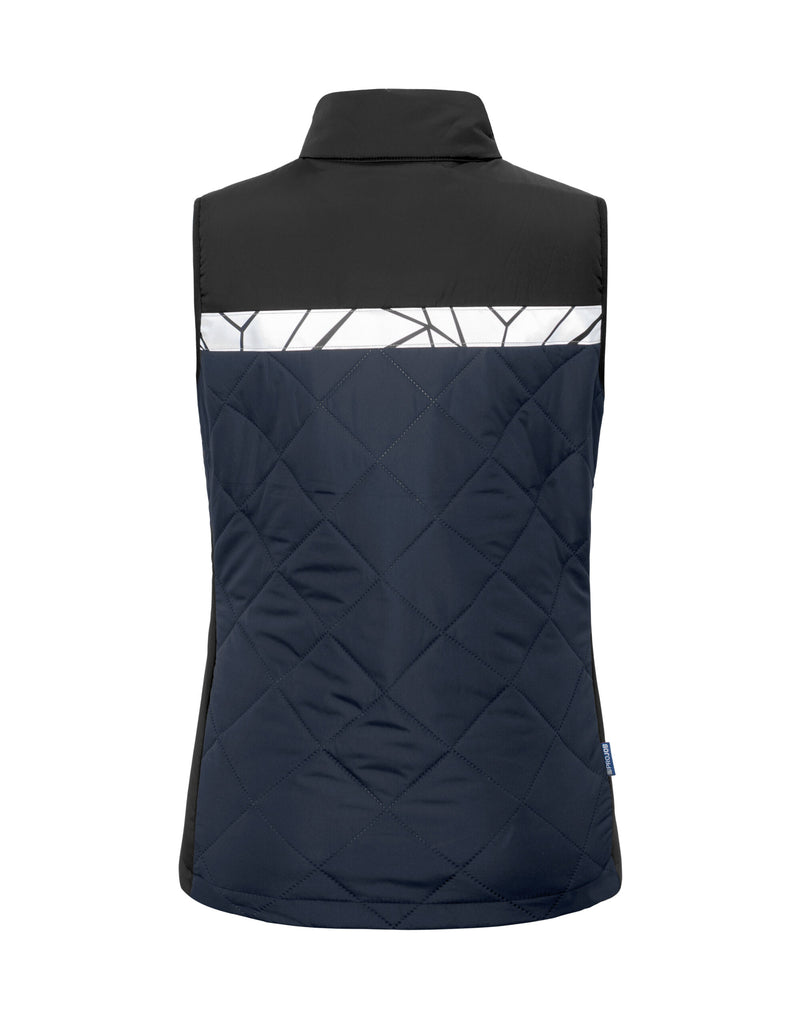 Pro-Job Progression 7701 Ladies Quilted Vest - Navy/Black