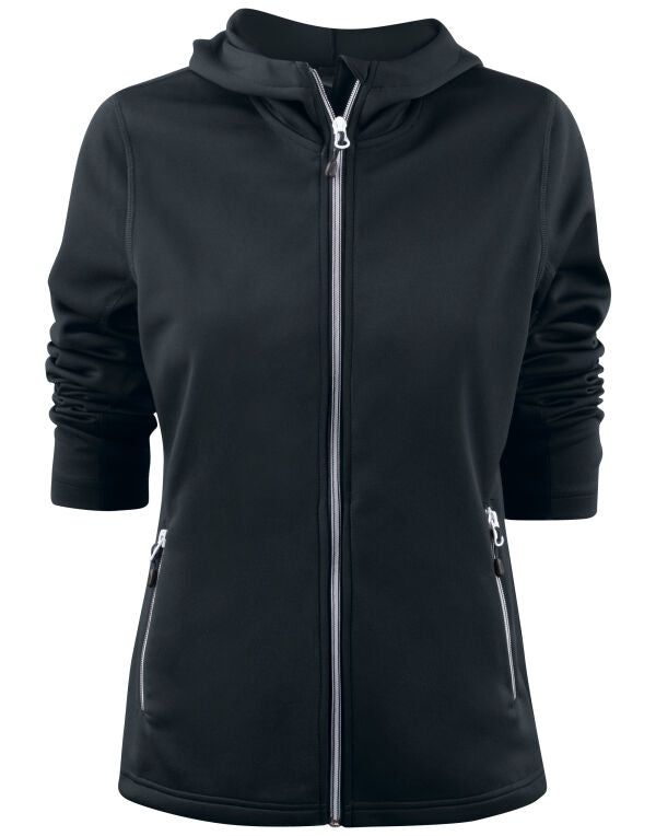 Printer Red Ladies Layback F/Z Hoodie