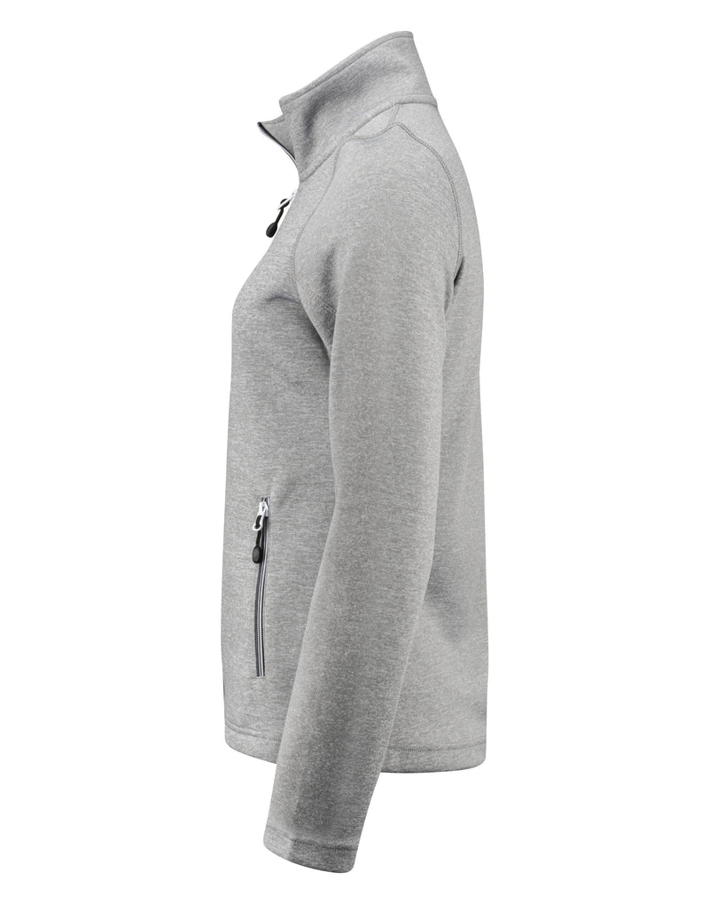Printer Red Ladies Powerslide Jacket - Grey Melange