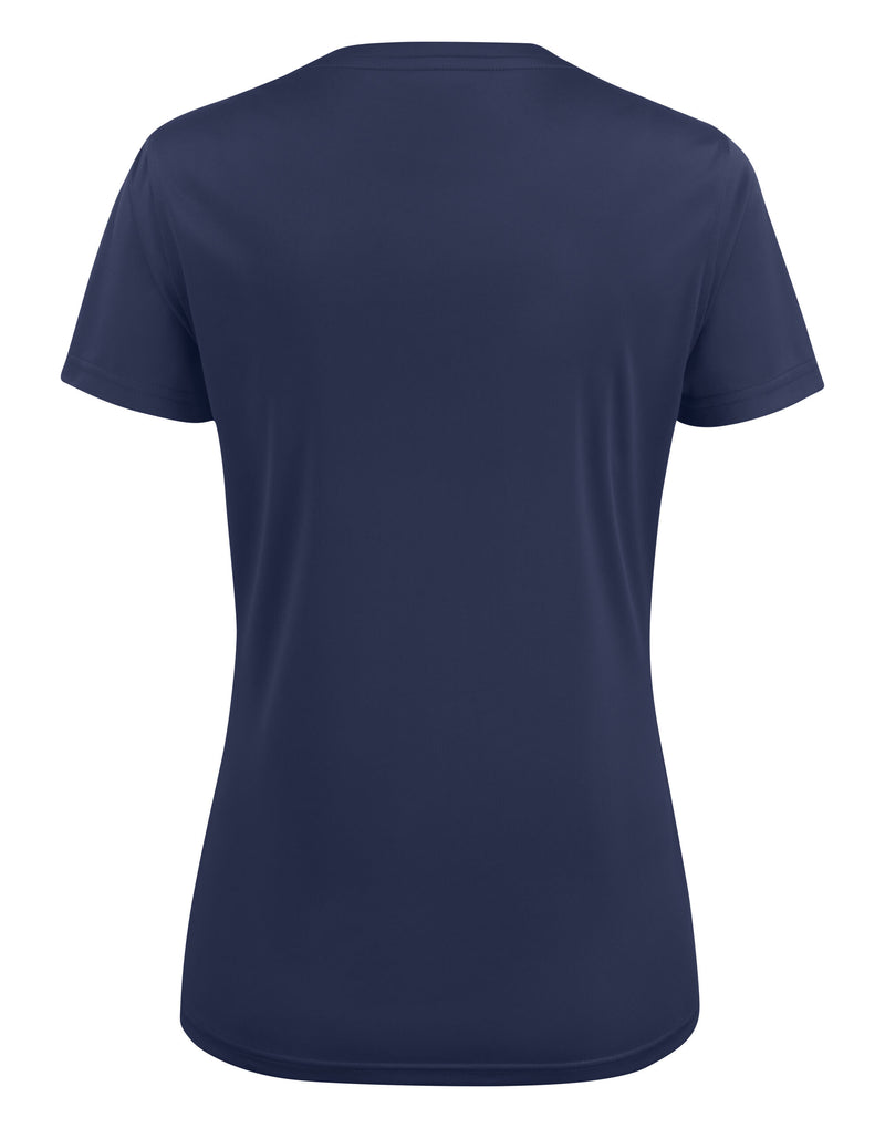 Printer Red Ladies Run Active T-Shirt - Navy