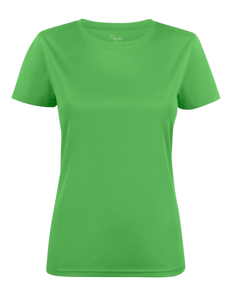 Printer Red Ladies Run Active T-Shirt - Lime