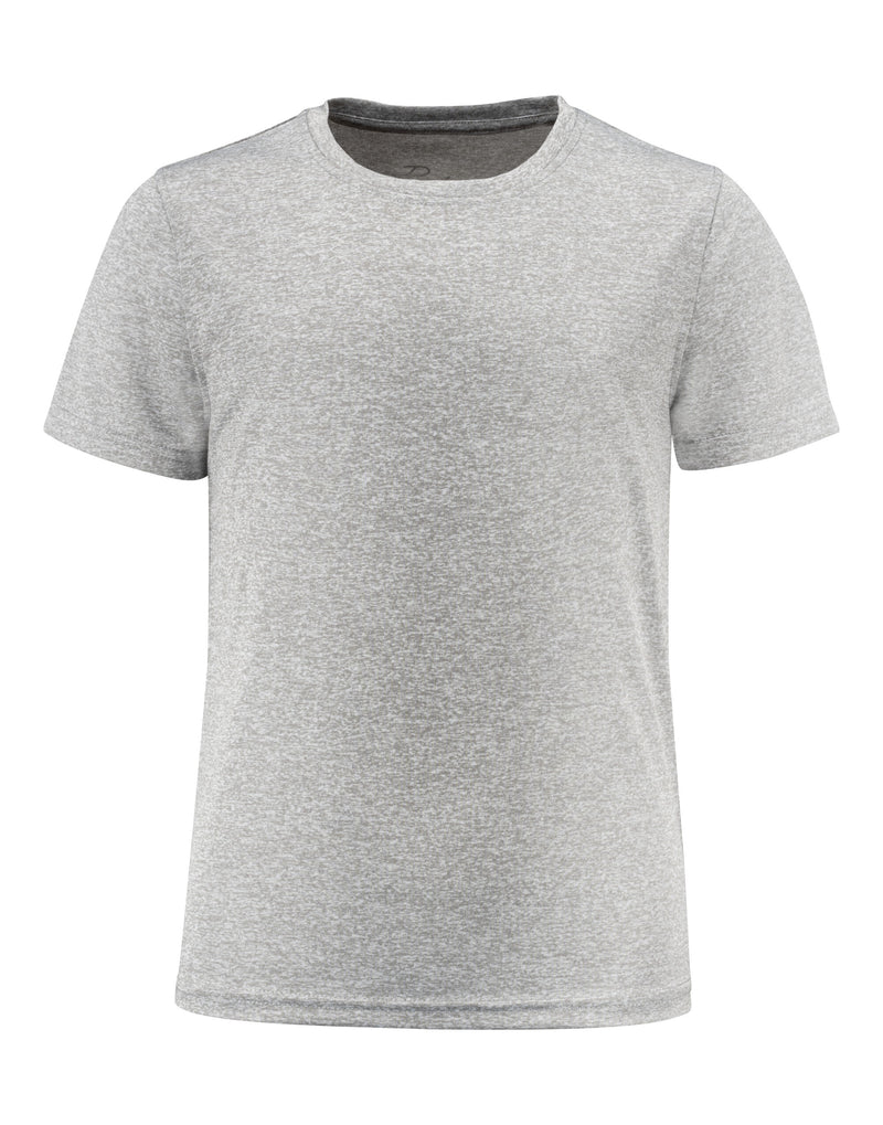 Printer Red Junior Run Active T-Shirt - Grey Melange