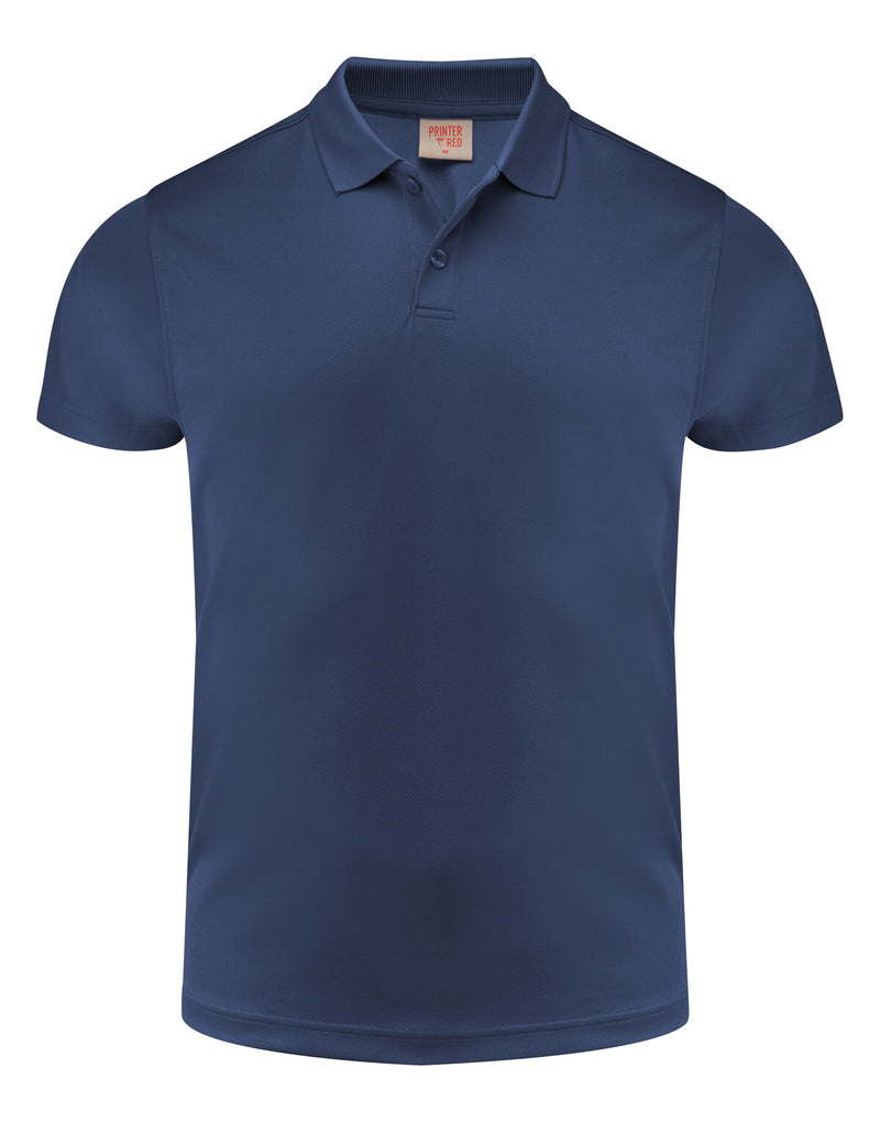 Printer Red Smash Polo Shirt - Navy