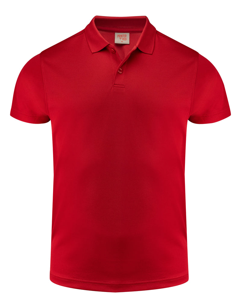 Printer Red Smash Polo Shirt - Red