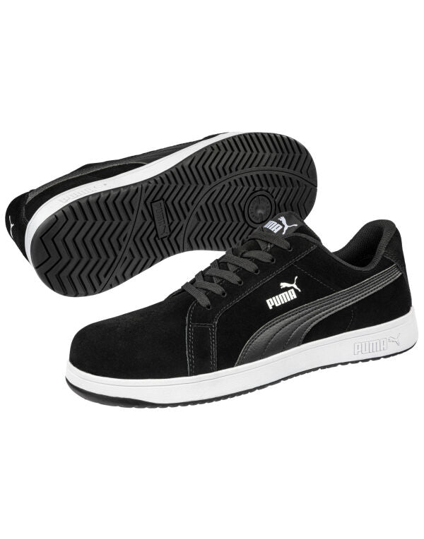 Puma Safety Iconic Suede Black Low S1Pl Esd - Black