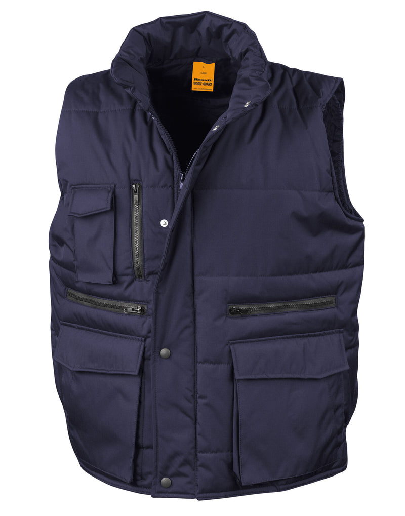 Work-Guard by Result Lance Ripstop Bodywarmer - Navy