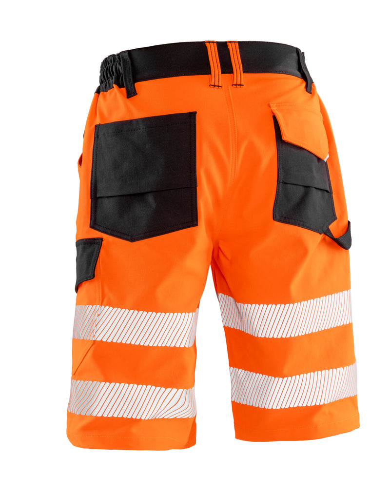 Result Safeguard Recycled Dynamic Stretch Safety Shorts - Fluoresent Orange