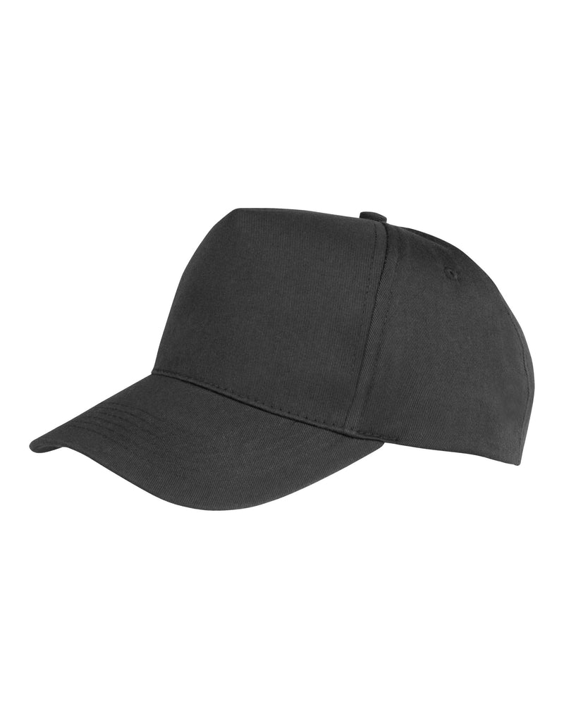 Result Recycled Junior Recycled Printers Cap - Black