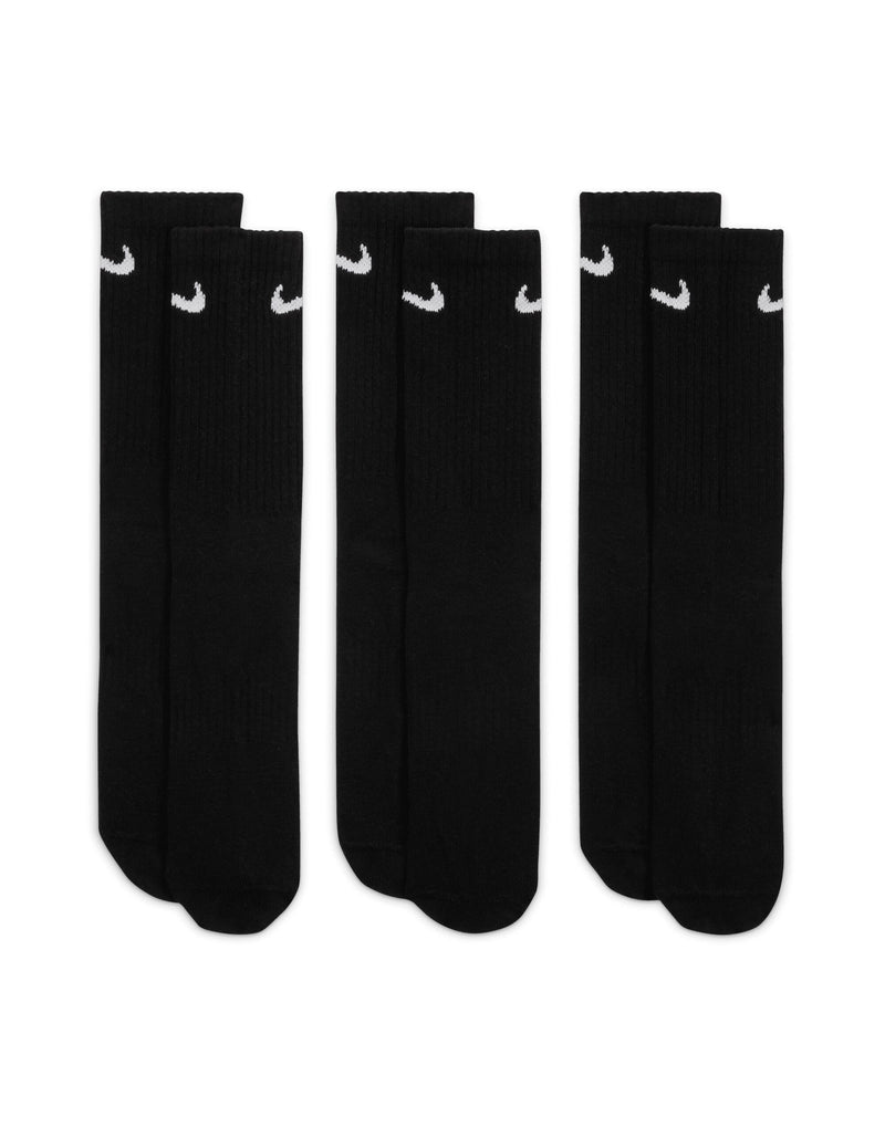 Nike Golf Everyday Lightweight Crew Socks (3 Pairs) - Black
