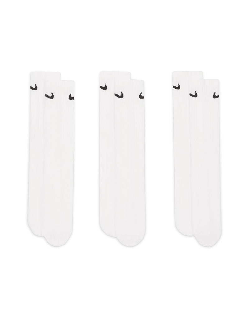 Nike Golf Everyday Lightweight Crew Socks (3 Pairs) - White