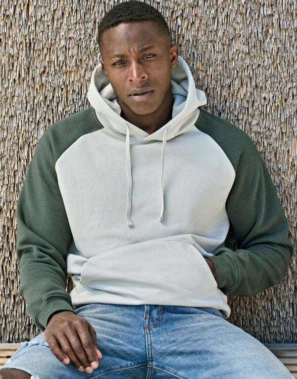 Tee Jays Unlabeled Two-Tone Hooded Sweatshirt - Cement/Clay