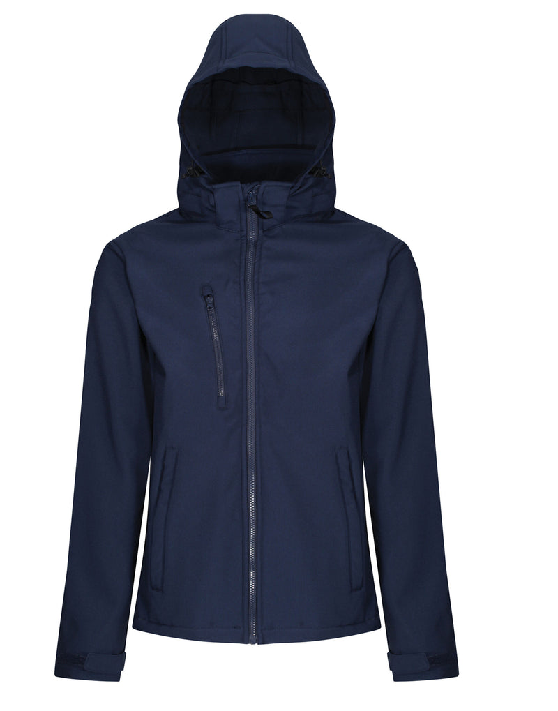 Regatta Professional TRA701 Venturer 3 Layer Hooded Softshell - Navy/Navy