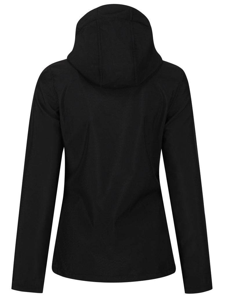 Regatta Professional TRA702 Women'S Venturer Hooded Softshell - Black/Black