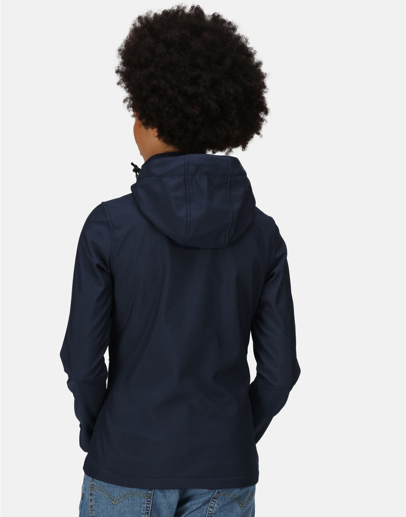 Regatta Professional TRA702 Women'S Venturer Hooded Softshell - Navy/ French Blue