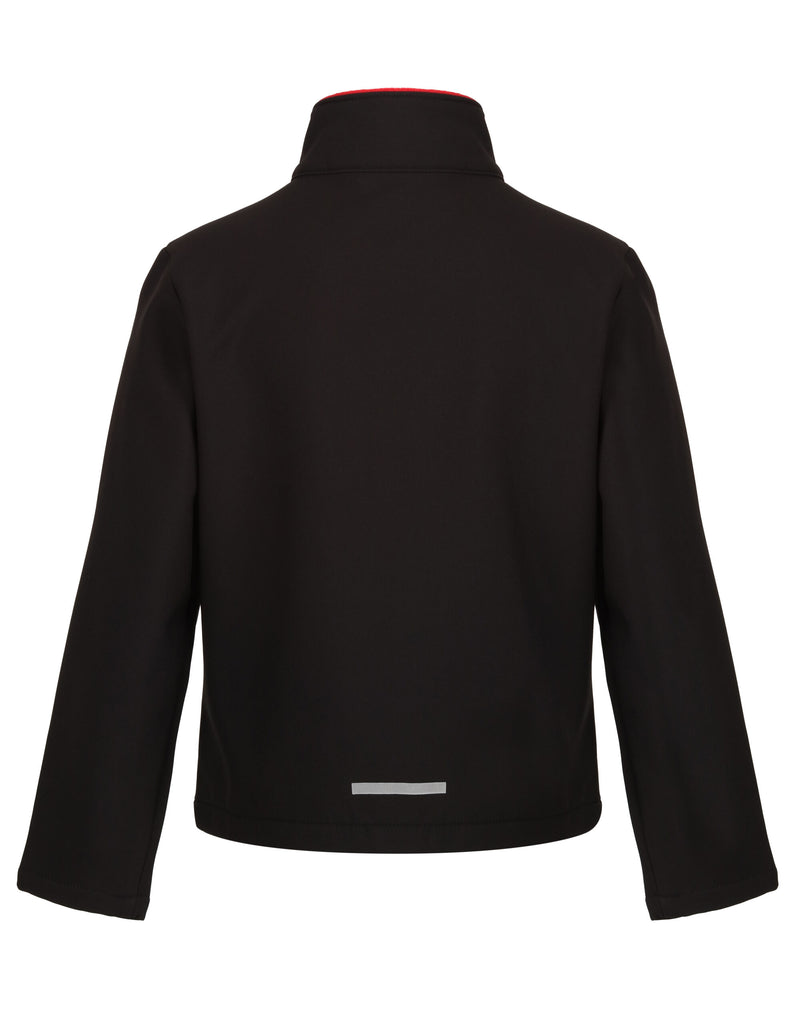 Regatta Junior Ablaze 2 Layer Softshell - Black/Classic Red