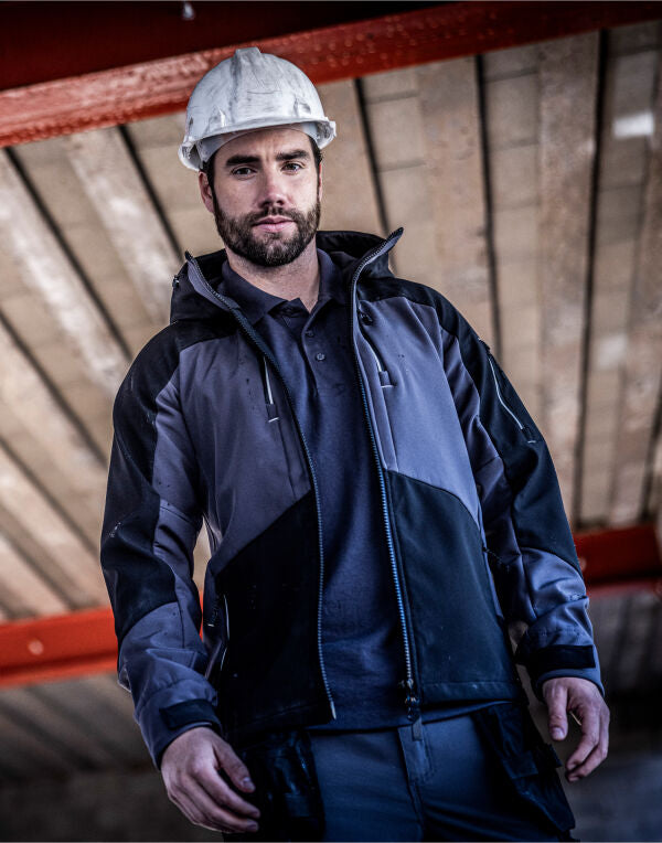 Regatta Professional TRA745 4Tex Stretch 3 Layer Softshell - Slate Grey/Black
