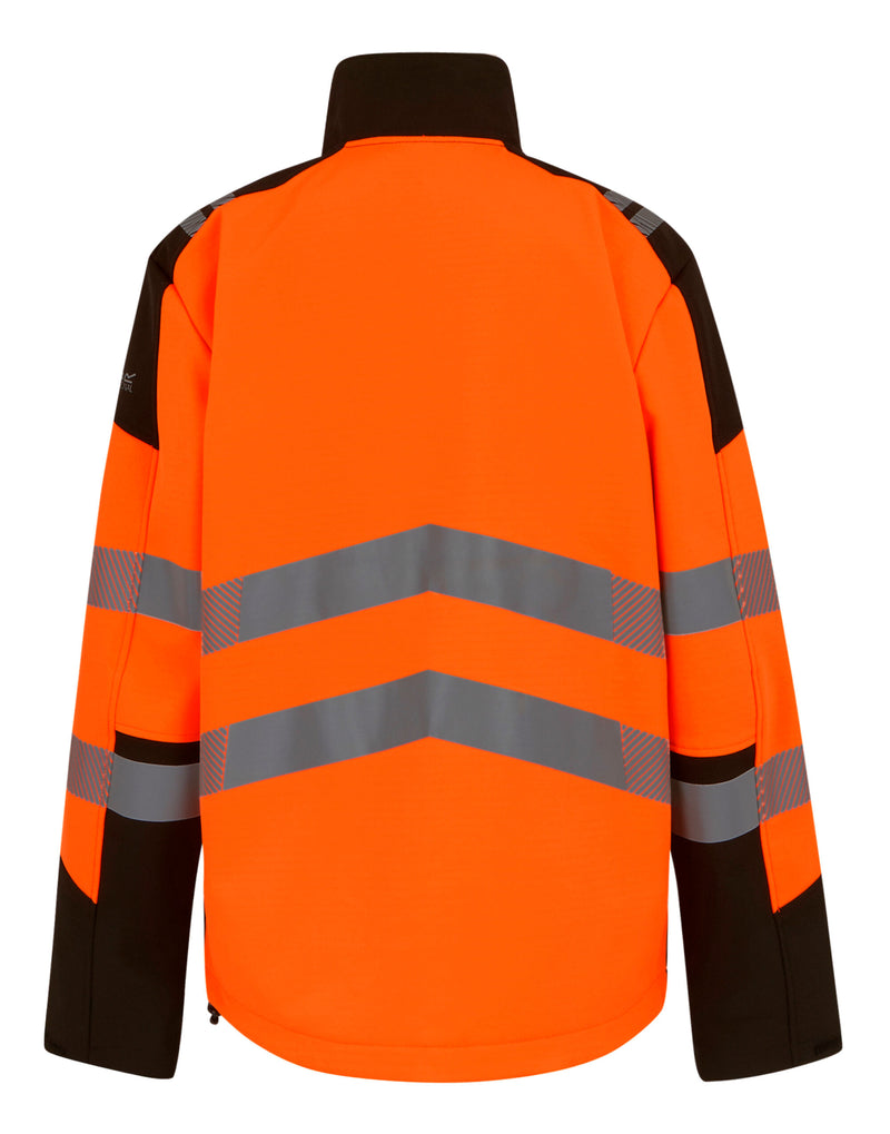 Regatta High Visibility TRA760 Hi-Vis X-Pro 3 Layer Softshell - Black/Hi-Vis Orange