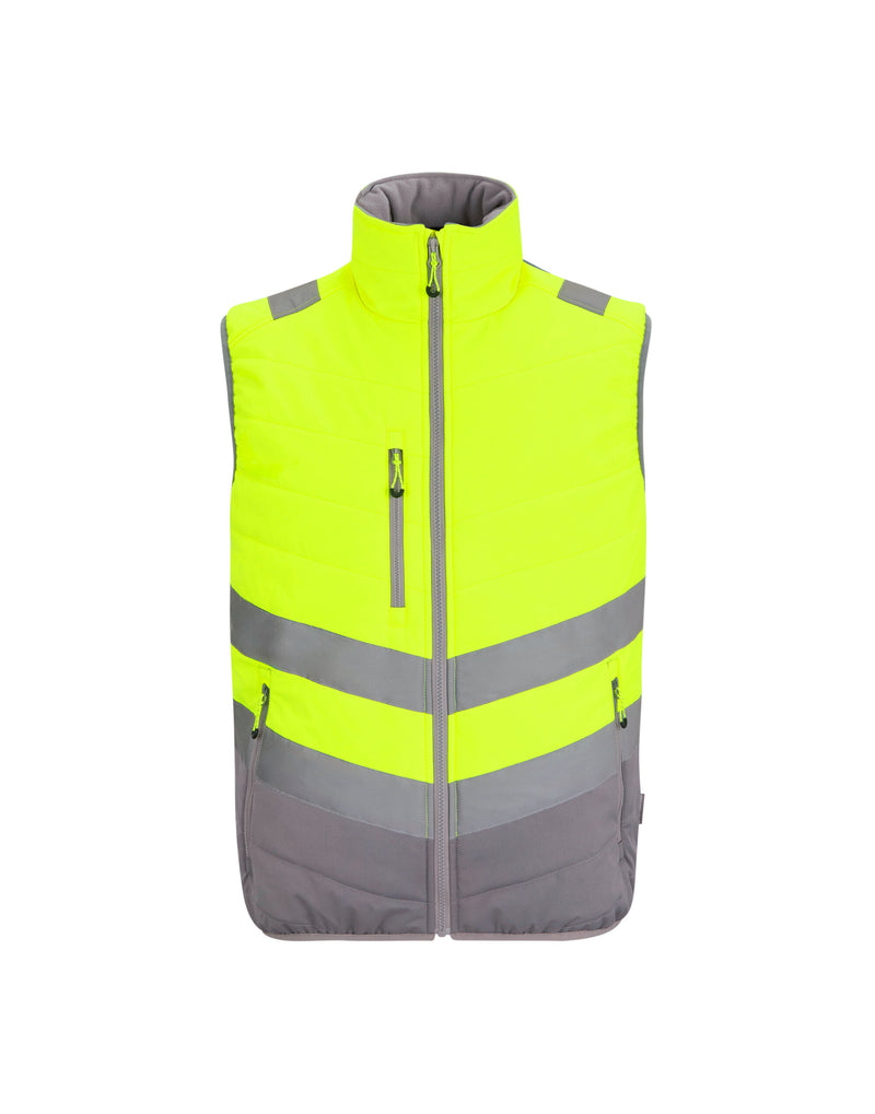 Regatta High Visibility TRB202 Hi-Vis Two-Tone Thermal Bodywarmer - Hi-Vis Yellow