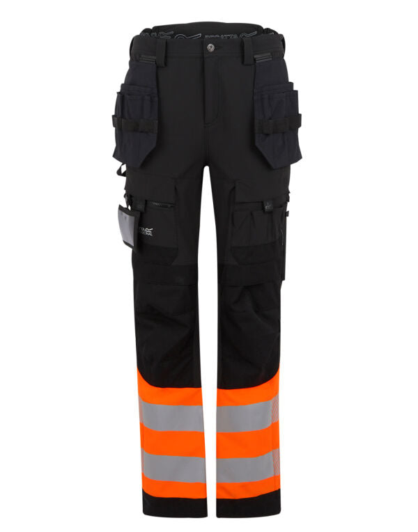 Regatta High Visibility Hi-Vis X-Pro Stretch Holster Trousers (Class 1)